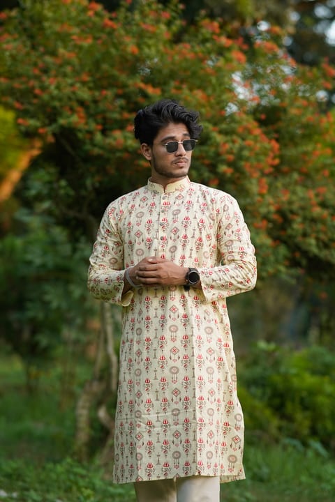 স্কীর্ণপ্রিন্ট পাঞ্জাবি দুর্গাপূজা কালেকশন