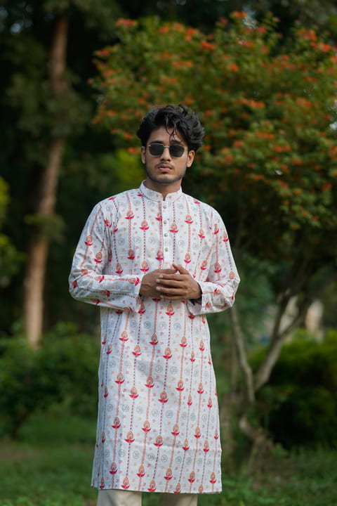 স্কীর্ণপ্রিন্ট পাঞ্জাবি দুর্গাপূজা কালেকশন