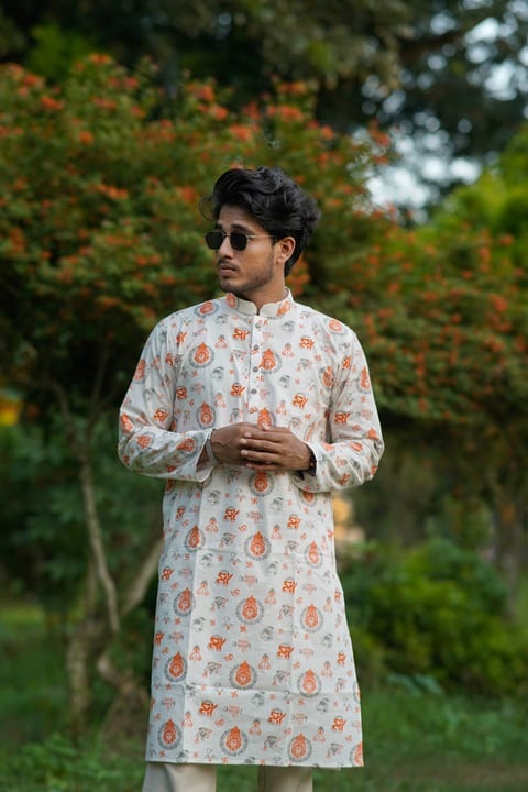 স্কীর্ণপ্রিন্ট পাঞ্জাবি দুর্গাপূজা কালেকশন