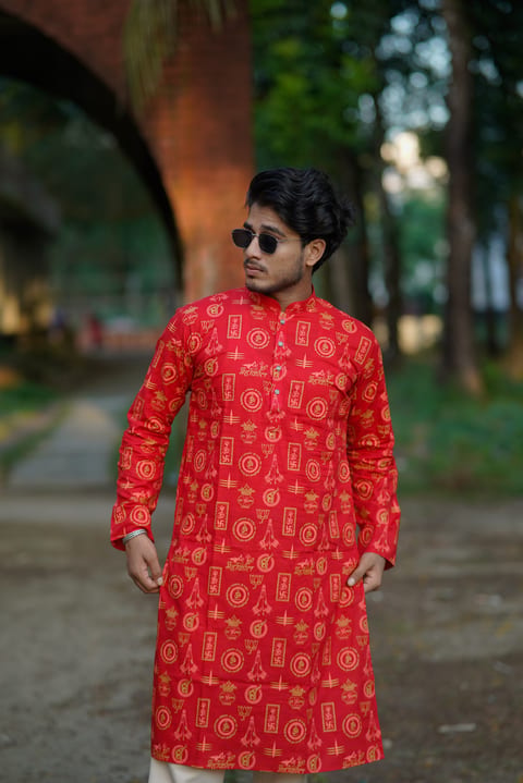 স্কীর্ণপ্রিন্ট পাঞ্জাবি দুর্গাপূজা কালেকশন